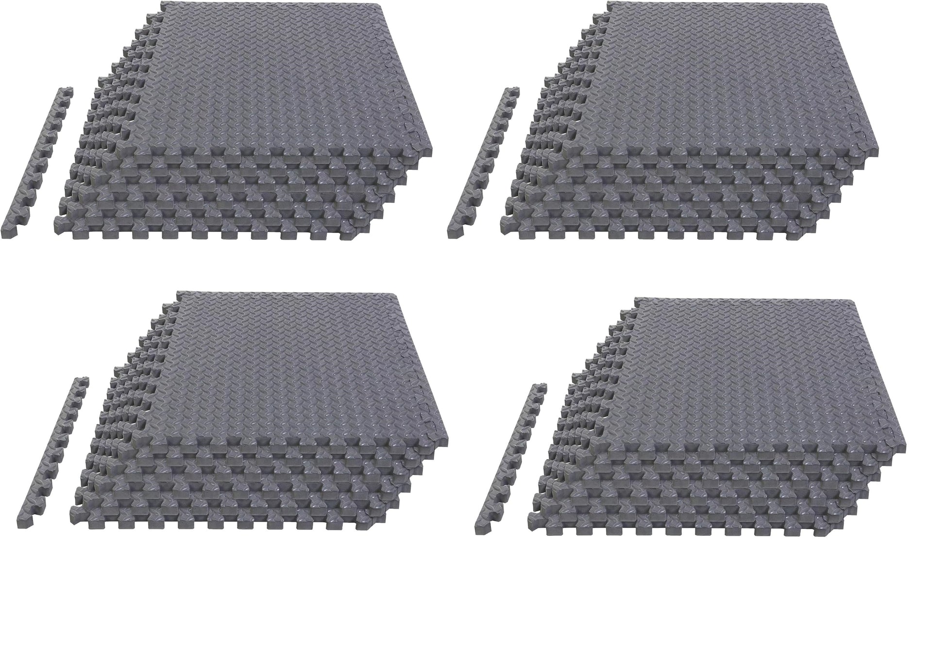 Alfombrillas Entrelazadas de Espuma EVA (24/48 pzs) – Suelo Protector para Gimnasio en Casa, Aislamiento Acústico y Fitness