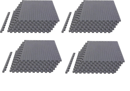 Alfombrillas Entrelazadas de Espuma EVA (24/48 pzs) – Suelo Protector para Gimnasio en Casa, Aislamiento Acústico y Fitness