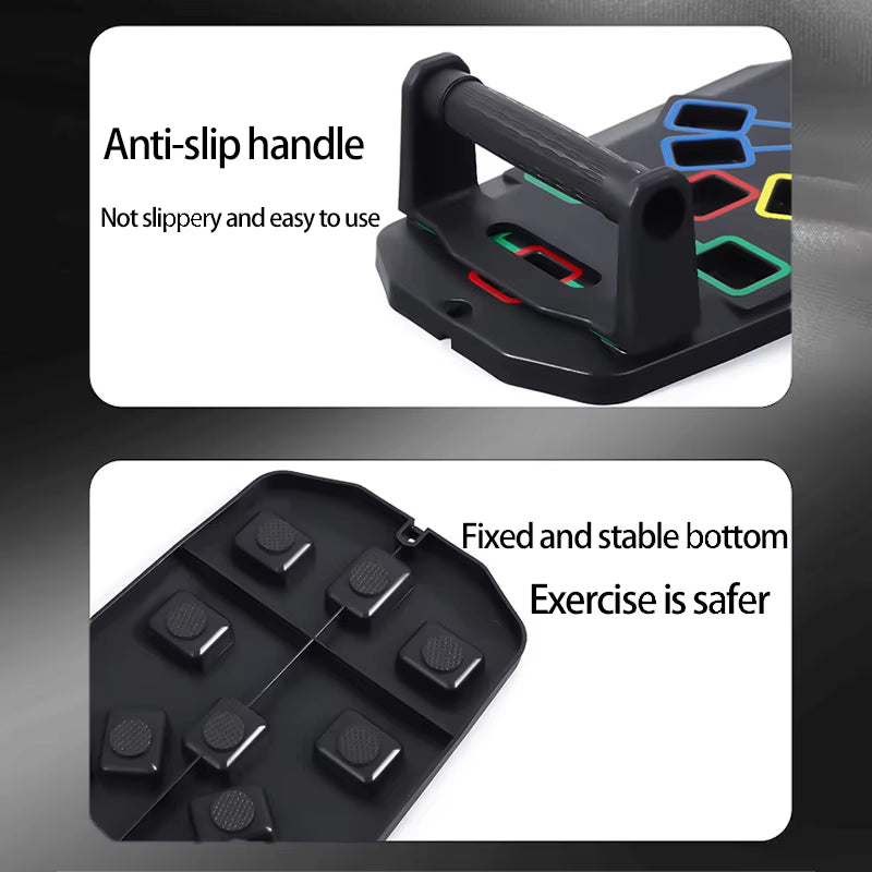 Tabla de Flexiones Multifuncional Pro: Sistema de Entrenamiento de Fuerza Superior para Hombres – Pecho, Hombros y Tríceps