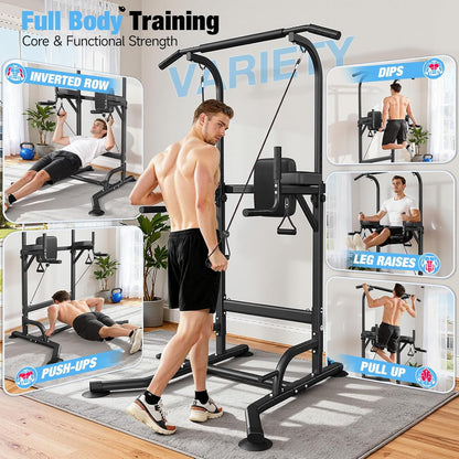 Maquina Dominadas Estación De Dominadas Power Tower Multifuncional as Para Gimnasio En Casa Estación De Fondos Dip Station Max 205 Kg