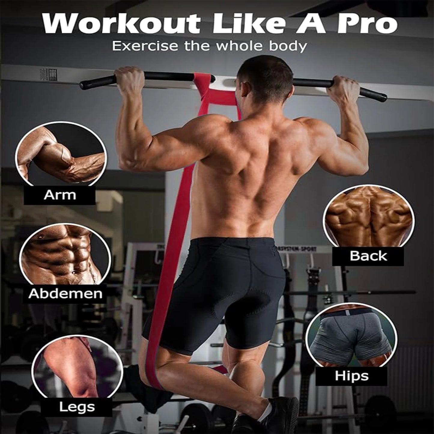 Set de 6 Bandas de Resistencia Premium para Entrenamiento – Ligas de Látex para Fitness