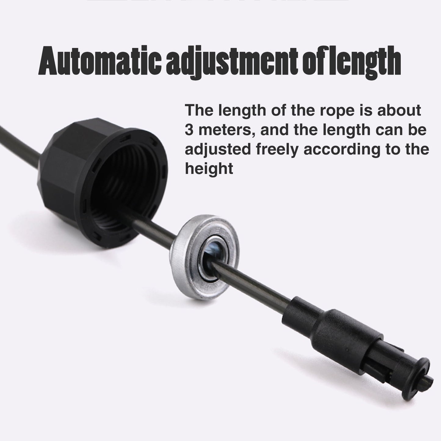 Cuerda para Saltar Ajustable – Comba de Fitness Ligera y Duradera para Ejercicio Aeróbico en Casa