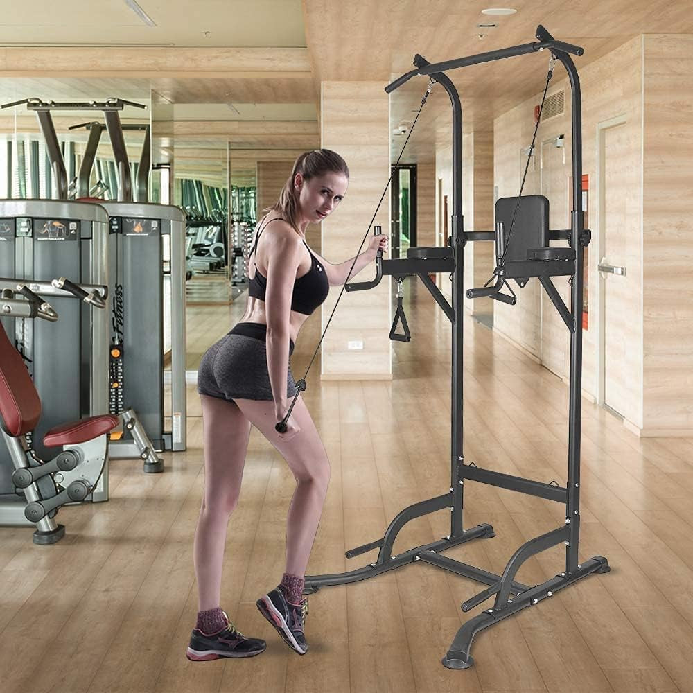 Maquina Dominadas Estación De Dominadas Power Tower Multifuncional as Para Gimnasio En Casa Estación De Fondos Dip Station Max 205 Kg