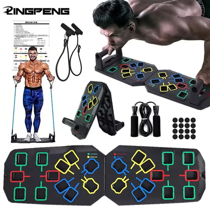 Tabla de Flexiones Multifuncional Pro: Sistema de Entrenamiento de Fuerza Superior para Hombres – Pecho, Hombros y Tríceps