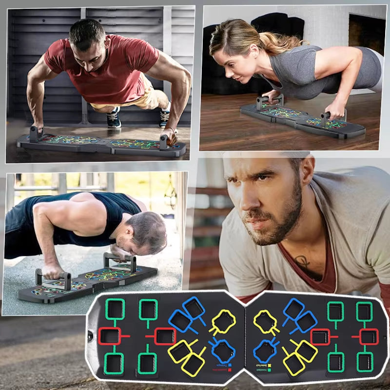 Tabla de Flexiones Multifuncional Pro: Sistema de Entrenamiento de Fuerza Superior para Hombres – Pecho, Hombros y Tríceps